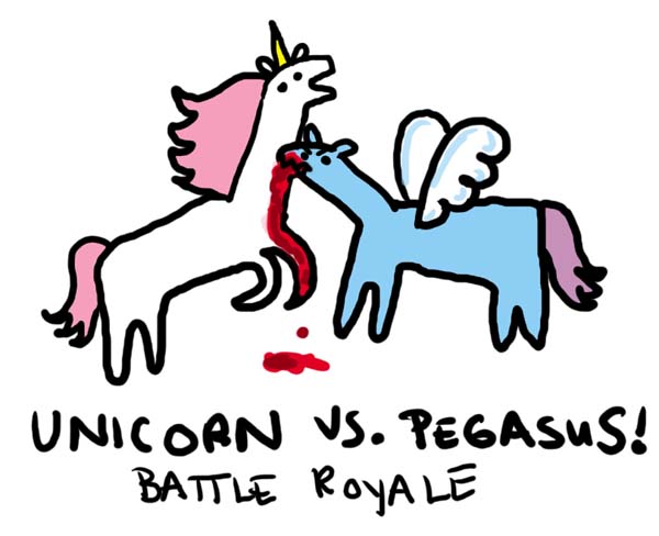 Unicorn vs Pegasus Unicorn vs Pegasus